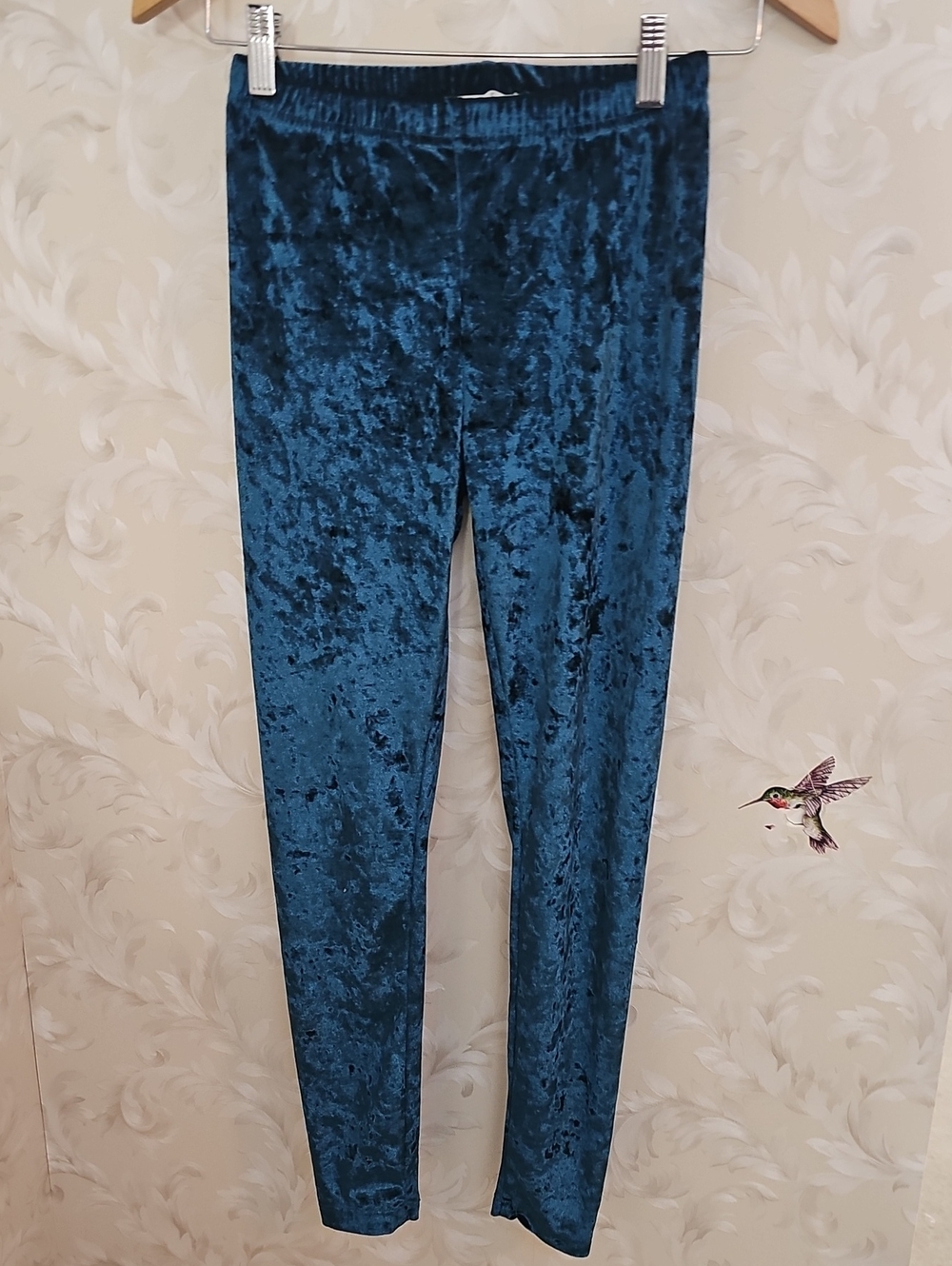 Ultra Flirt Teal Plush Velvet Leggings